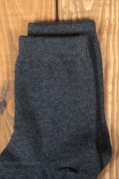Серые однотонные шерстяные носки 1113-11