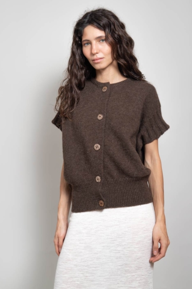 Жилет женский шерстяной цвет капучино 1921-1M-2