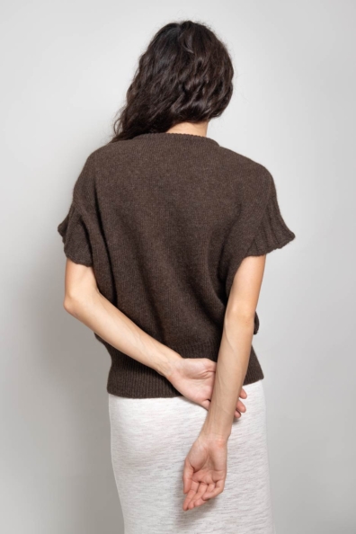 Жилет женский шерстяной цвет капучино 1921-1M-2