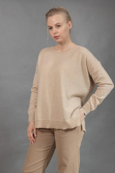 Джемпер женский кашемировый светлый 705-4-M