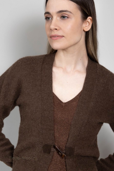 Кардиган женский из шерсти ягнят 450-42