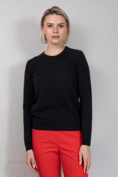 Кашемировый женский джемпер «графит» 705-E-9