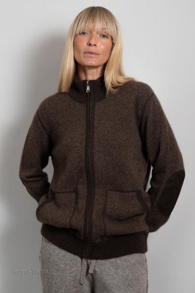 Теплый спортивный джемпер на молнии 1911-56M