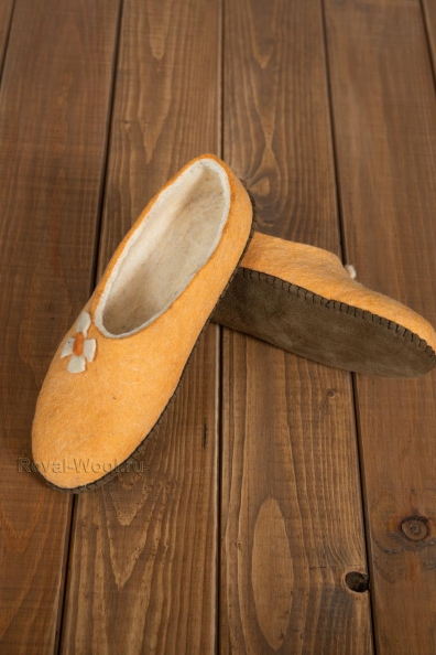 Женские войлочные тапочки с задником 214-D3