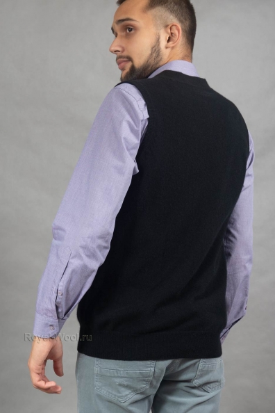 Мужской кашемировый жилет на пуговицах 714-M