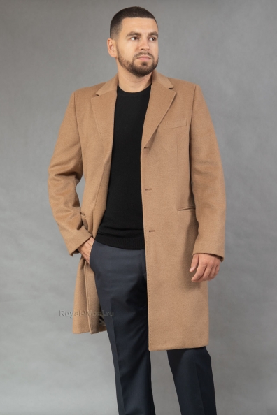 Пальто мужское из верблюжьей шерсти 802-G-M