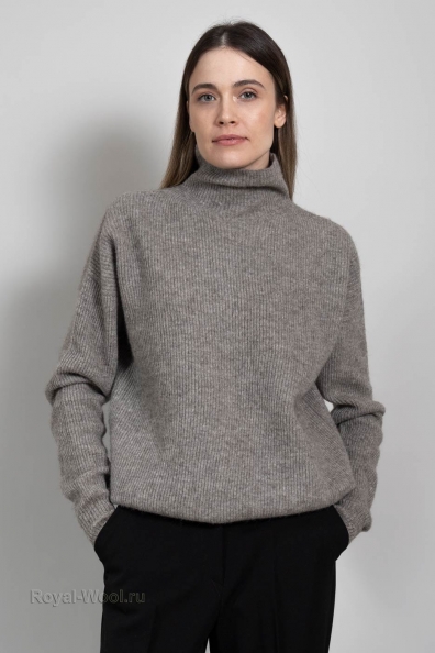 Женский свитер структурной вязки из пуха яка 1921-3M