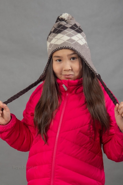 Детская шапка с ушками 197-4-Y