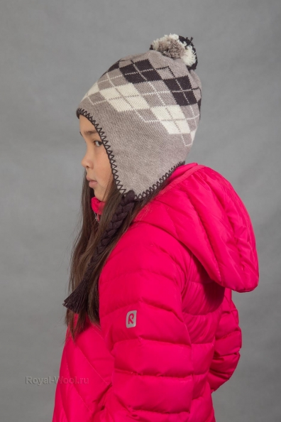 Детская шапка с ушками 197-4-Y