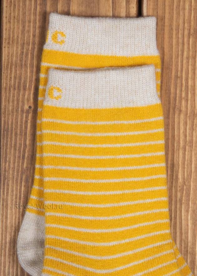 Женские желтые носки