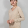 Светло-бежевый пуловер кашемир фото1