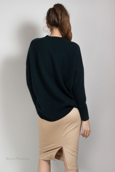 Зеленый джемпер кашемир freesize 701-1М-2