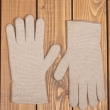 Светло-бежевые женские перчатки кашемир