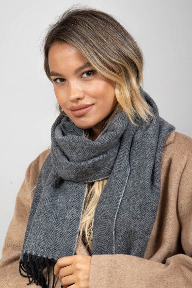Мягкий шарф кашемир-шерсть 196-10-MT