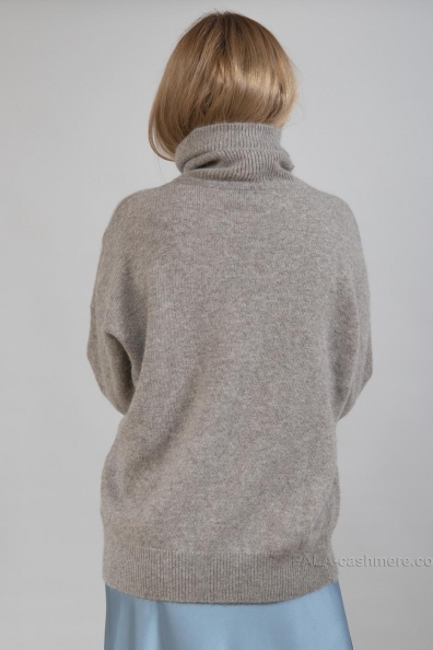 Свитер серый «оверсайз» (монгольский як) 1911-52МW-1