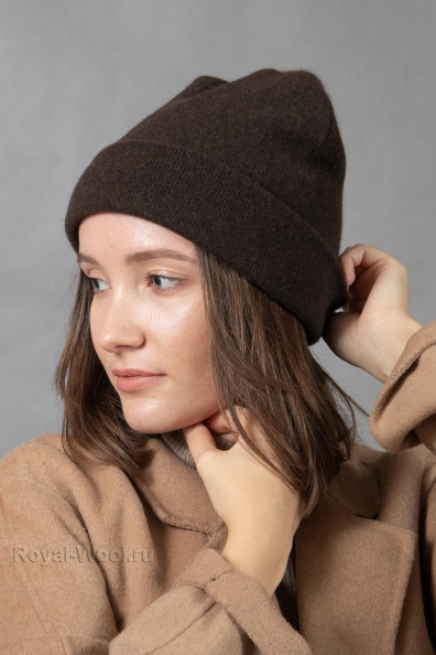 Комплект коричневый шарф и шапка 795-1-SL