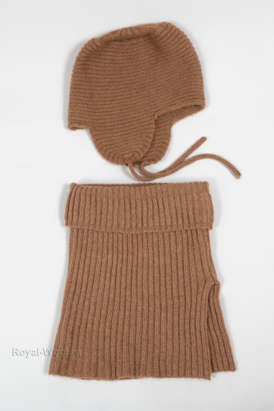Комплект шарф и шапка-ушанка 793-8