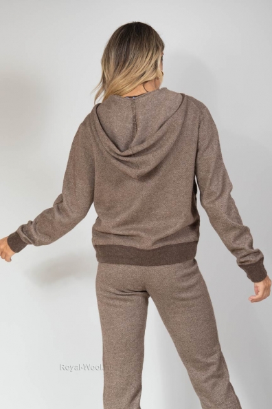 Джемпер на молнии с капюшоном 406-2NF