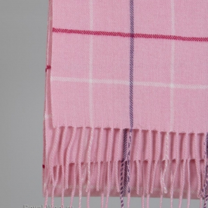 Розовый шарф из кашемира фото2
