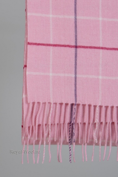 Кашемировый шарф женский розовый 760-44