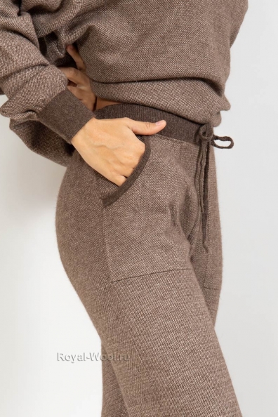 Брюки шерстяные с карманами 406-3NF-2
