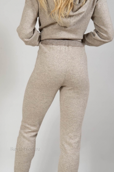 Брюки шерстяные светлые бежевые 406-3NF-3