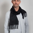 Шарф кашемир графит фото5