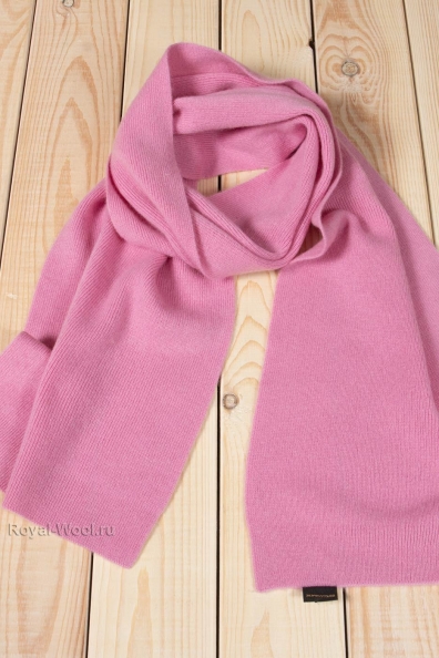 Розовый шарф трикотажный кашемир 24х155 760-BB-7