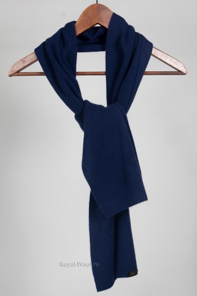 Шарф кашемировый мужской темно-синий 760-BB-6M