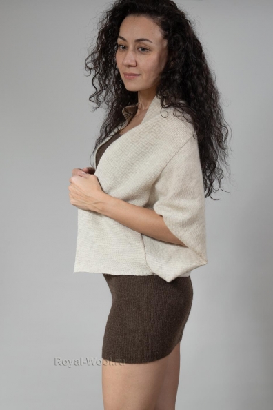 Женский шерстяной жилет-накидка 1921-98-2NF