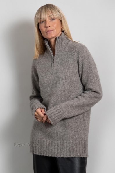 Шерстяной джемпер пух яка с молнией 1911-23-W