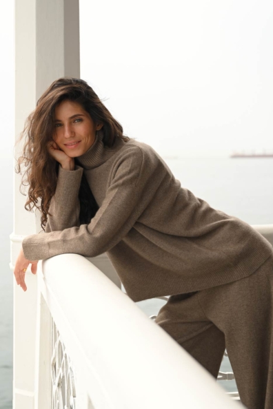 Свитер кашемировый беж «organic» 709-M-2