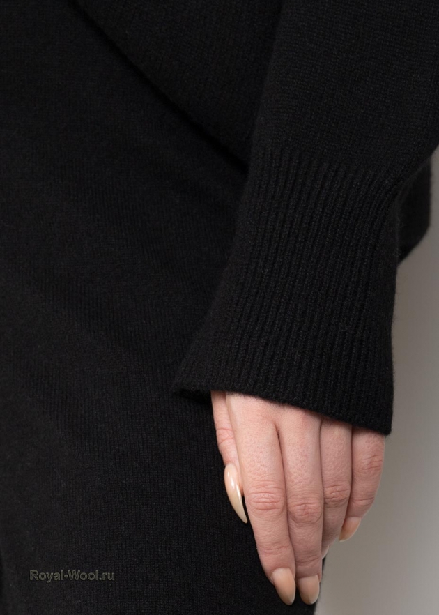 Черный женский свитер кашемир фото4
