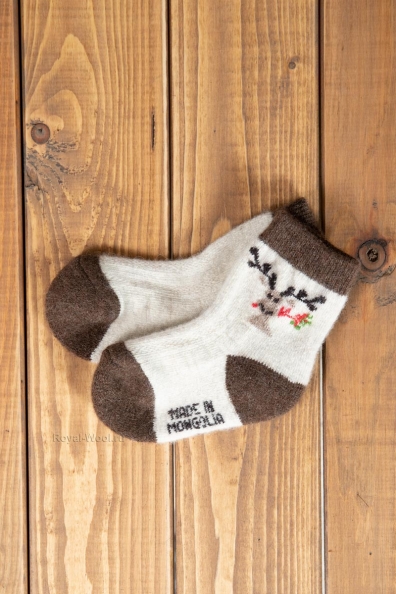 Детские шерстяные носки с рисунком 109-2