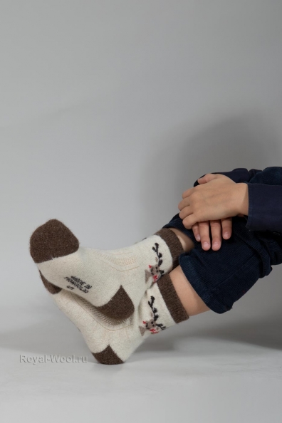 Детские шерстяные носки с рисунком 109-2