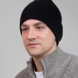 Двойная черная шапка фото1