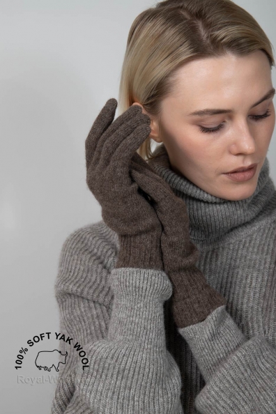 Женские шерстяные перчатки як капучино 106-34-3