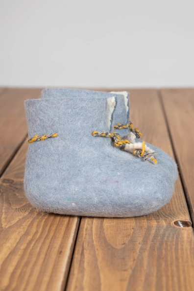 Детские пинетки из войлока серые 108-4