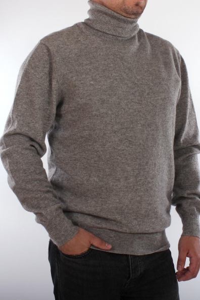 Серый мужской шерстяной свитер 405-U-10