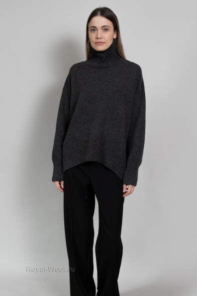 Свитер оверсайз темно-серый 709-M-4