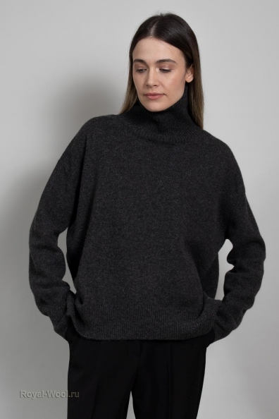 Свитер оверсайз темно-серый 709-M-4