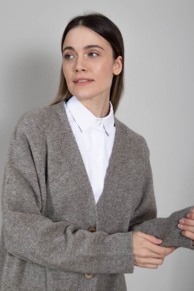 Кардиган женский шерстяной на пуговицах 452-М