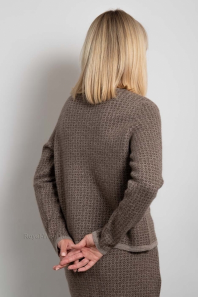 Женский шерстяной джемпер с принтом 1921-U-77