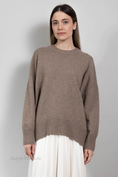Джемпер бежевый оверсайз 701-1М-3