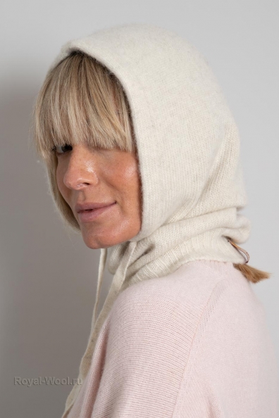 Капор шерстяной ваниль 096-10-М