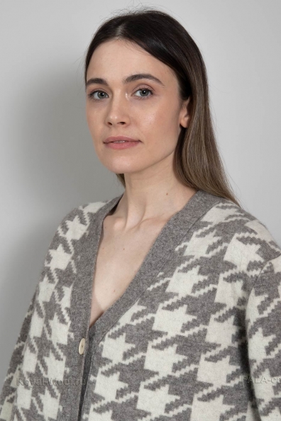 Кардиган шерстяной на пуговицах 453-1-М