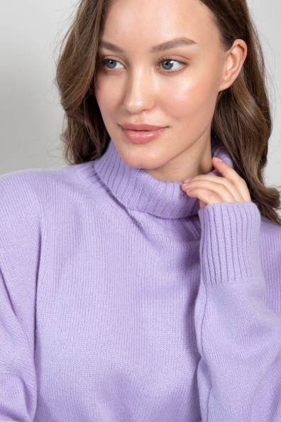 Лиловый кашемировый женский свитер 705-4-ML