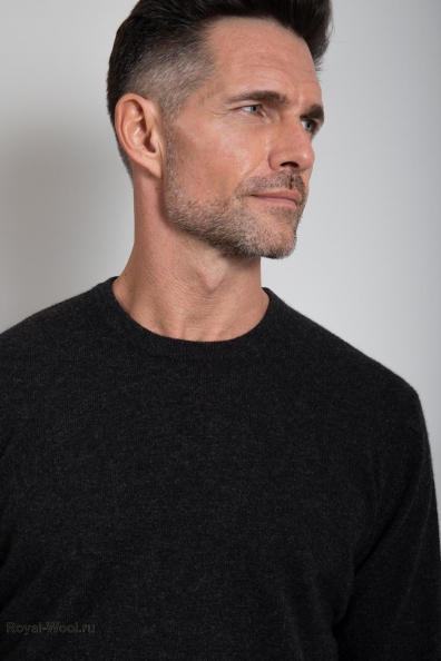Мужской джемпер серый графит 713-E-7