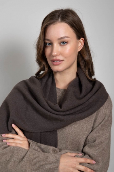 Темный желто-коричневый шарф 760-51