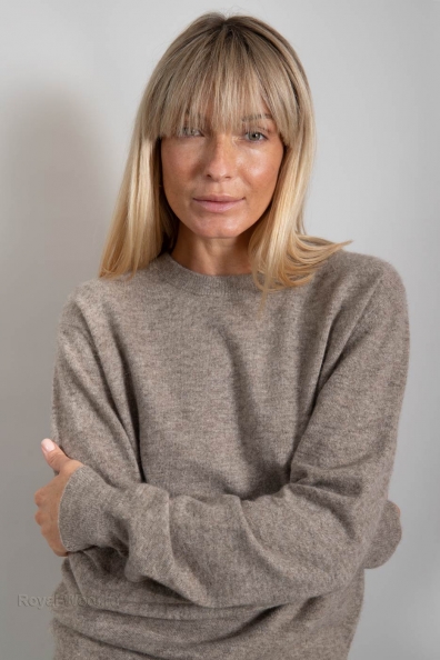 Джемпер шерстяной женский серый 402-4-NF-1W